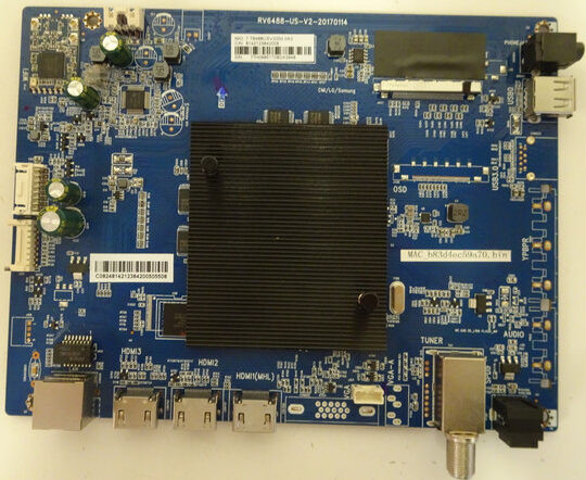 Polaroid 43GSR4100KL Main Board (RV6488-US-VS-20170114) 77H0985