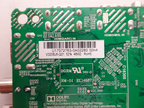 Polaroid 32GSR3000FC Main Board (TP.MS3553.PB818) U17072763