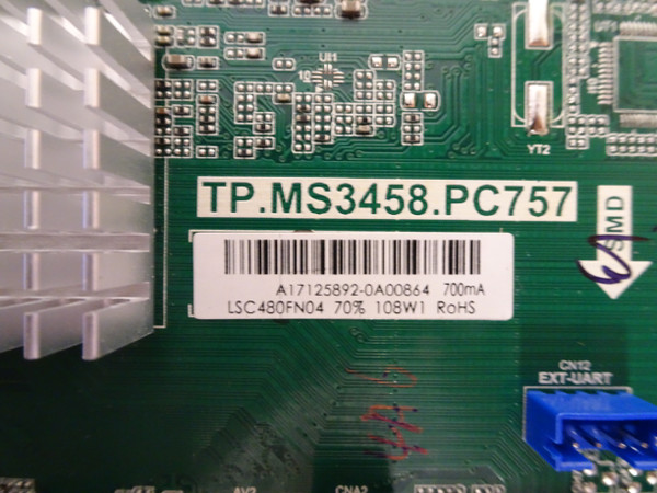 RCA RLDED5098-B-UHD Main Board (TP.MS3458.PC757, AE0010997) A17125892