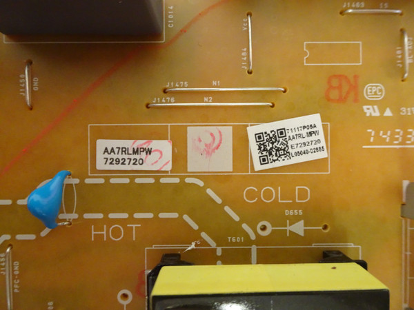 Philips 55PFL5602/F7A Power Supply (AA7R1MPW / AA7RLMPW) AA7R1MPW-001