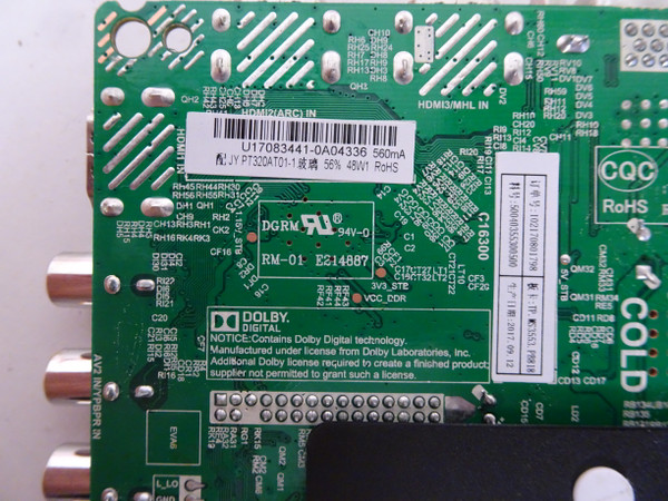 RCA RLDED3258A-E Main Board TP.MS3553.PB818 Panel PT320AT01-1