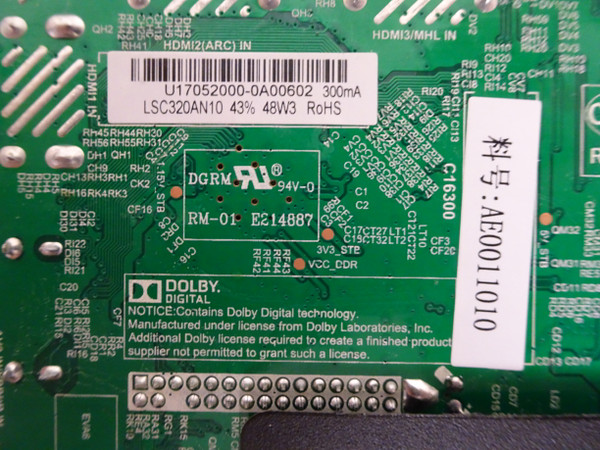 RCA RTC3280 Main Board (TP.MS3553.PB818) AE0011010