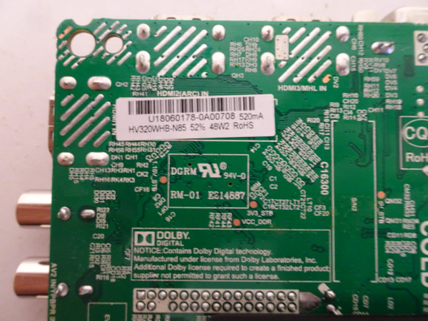 Polaroid 32GSR3000FB Main Board (TP.MS3553.PB818) U18060178