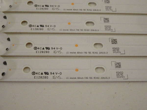 Vizio E60-E3 LED Strip Set (10) LG Innotek 60inch FHD FBC REV02 2016.05.31