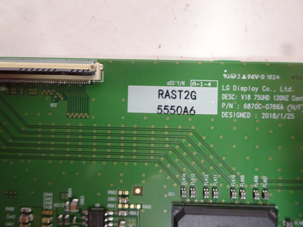 NEC C751Q / Panasonic TH-75EQ1W T-Con Board (6870C-0766A) 6871L-5550A