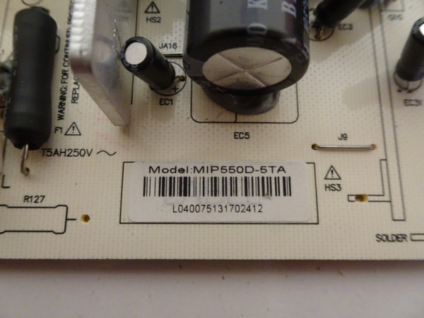 Seiki SE46FY10 Power Supply (MIP550D-DX2) MIP550D-5TA