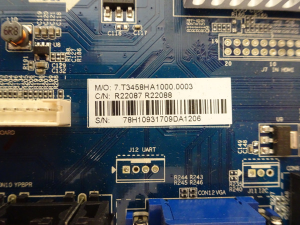 RCA RTUC6520 Main Board (CV3458H-A) 78H1093