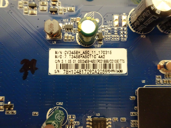 RCA RLDED5098-UHD Main Board (CV3458H-A50) 78H1048