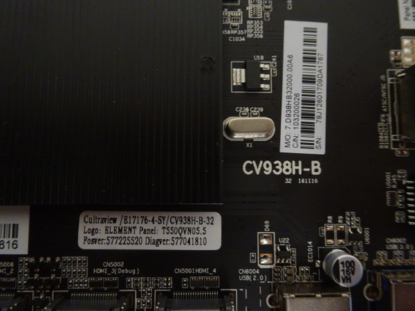 Element EL4KAMZ5517T Main Board (CV938H-B, 78J1260) E17176-4-SY