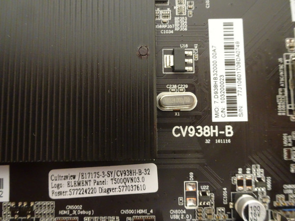 Element EL4KAMZ5017T Main Board (CV938H-B, 77J1060) E17175-3-SY