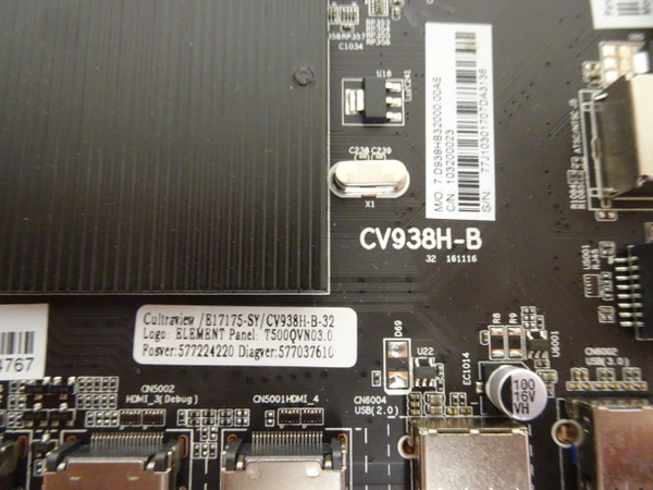 Element EL4KAMZ5017T Main Board (CV938H-B, 77J1030) E17175-SY