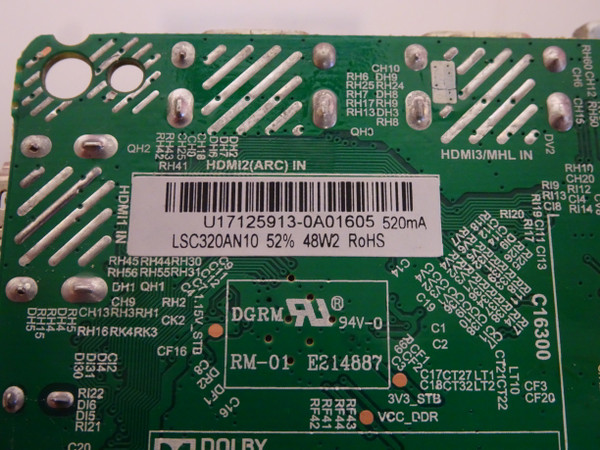 Polaroid 32GSR3000FC Main Board (TP.MS3553.PB818) U17125913