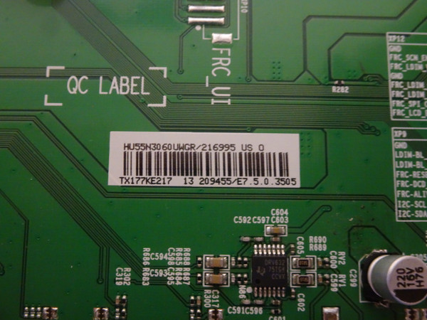 Sharp LC-55LBU591U Main Board (HU55N3060UWGR) 216695