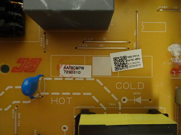 Philips 65PFL5602/F7 Power Supply (AA78ZMPW, AA78CMPW) AA781MPW-001