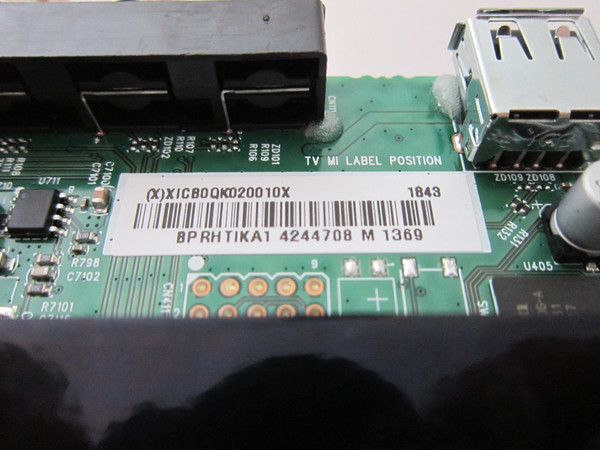 Vizio E65-F1 Main Board ((X)XICB0QK020010X) 756TXICB0QK020