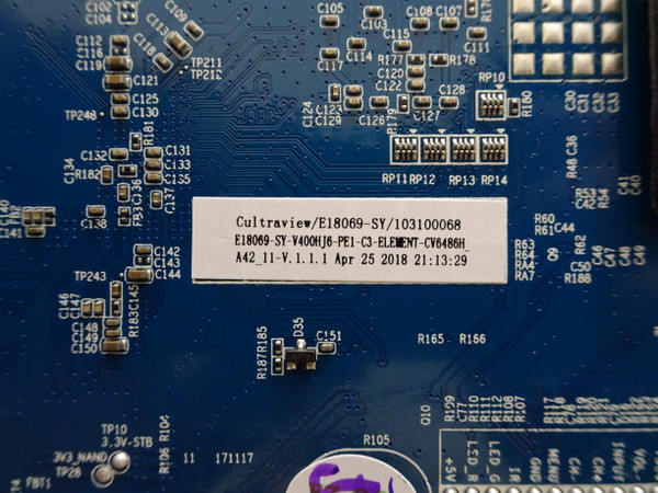 Element E2SW3918 Main Board (CV6486H-A42, 84J0568) E18069-SY