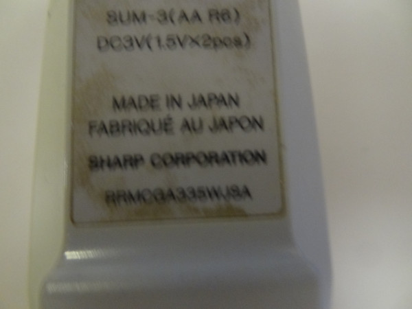Sharp Remote RRMCGA335WJSA