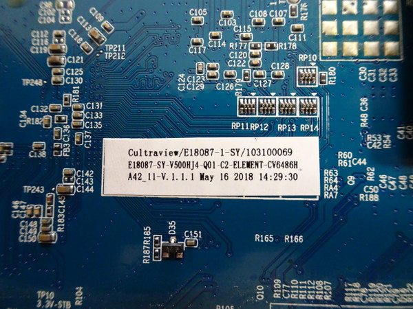 Element E2SW5018 Main Board (CV6486H-A42) E18087-1-SY