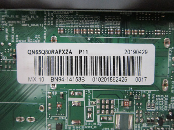 Samsung QN65Q80RAFXZA Main Board (BN97-15505L) BN94-14158B