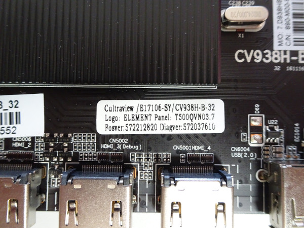 Element EL4KAMZ5017T Main Board (CV938H-B, 75J0865) E17106-SY