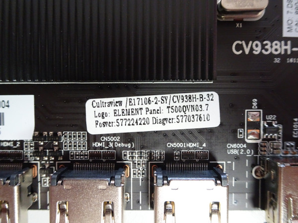 Element EL4KAMZ5017T Main Board (CV938H-B, 75Y0723) E17106-2-SY