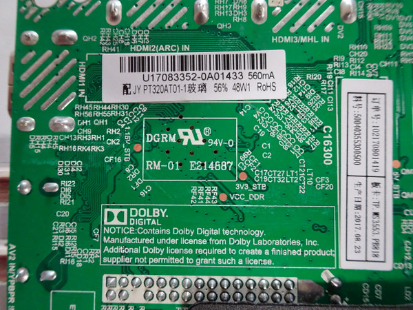 RCA RLDED3258A-E Main Board (TP.MS3553.PB818) U17083352