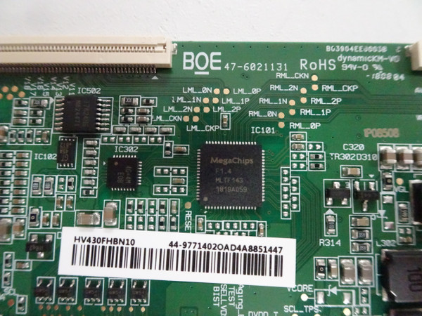 Vizio D43N-E4 T-Con Board (HV430FHBN10) 47-6021131