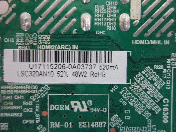 Polaroid 32GSR3000FC Main Board (TP.MS3553.PB818) U17115206