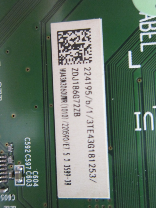 Sharp LC-43LBU591U Main Board (220590, RSAG7.820.7350/ROH) 224195