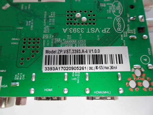 Proscan PLDV321300-C (A1612) Main Board (ZP.VST.3393.A) ZP.VST.3393.A-4
