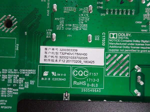 Proscan PLDED3273A-F Main Board (TP.MS3553T.PB759, H17030542) 3200303339