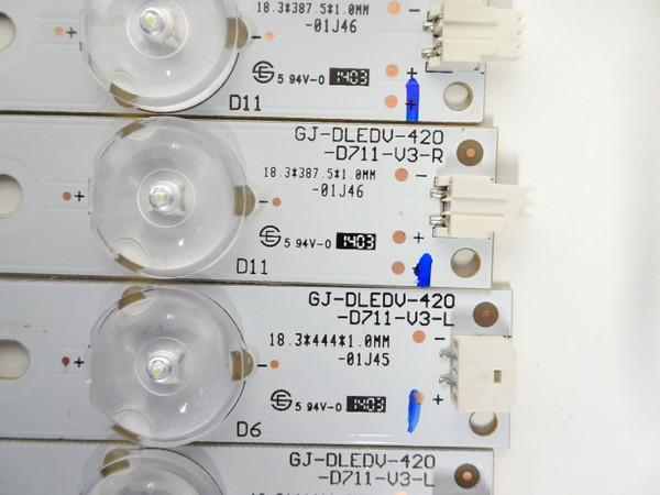 Vizio E420-B1 LED Backlight Strip Set (14) GJ-DLEDV-420-D711-V3-R/L