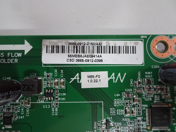 Vizio M65-F0 Main Board (0171-2272-6864) 3665-0912-0150