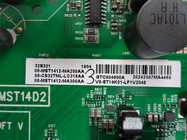 TCL 32S321 32S325 Main Board (08-MST1414-MA200AA) 08-CS32TML-LC318AA