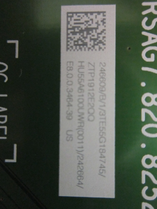 Hisense 55R6E Main Board (242664, RSAG7.820.8252/ROH) 246609