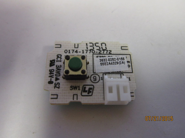 Vizio 3632-0252-0156 Power Button Board