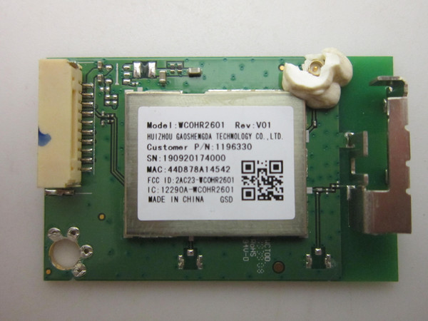 Hisense 55R6E, LT-65MAW595, E4SW7019RKU, 100012585-M,50RC6 WiFi Board (WC0HR2601) 1196330