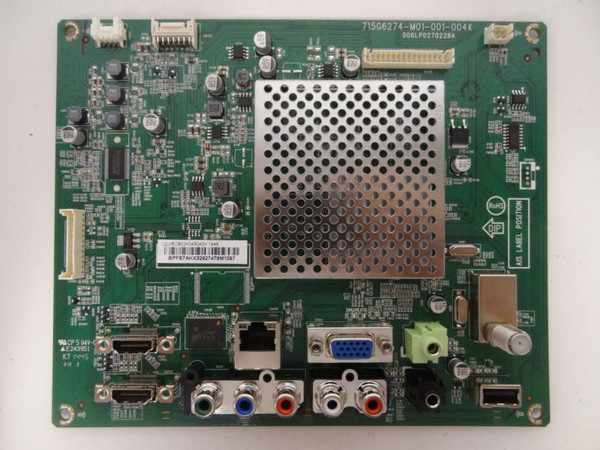 Vizio E280I-B1 Main Board (XECB02K049) 756XECB02K049