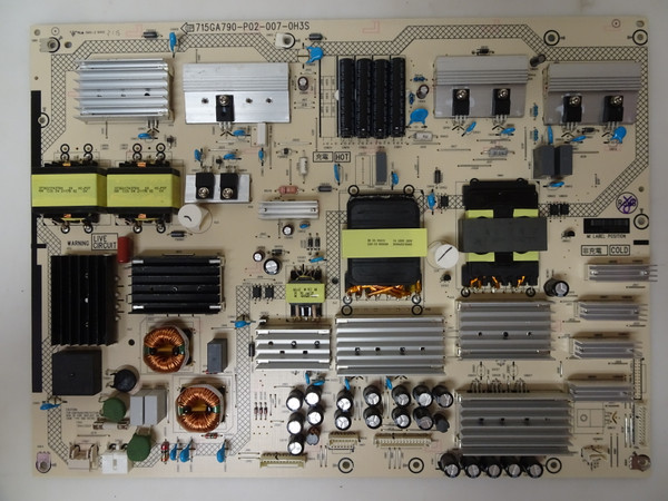 Philips 55BDL4550D/00 Power Board JW221XQH7, (715GA790-P02-007-0H3S)