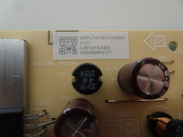 Onn 100012586 Power Board PLTVLW121XABS