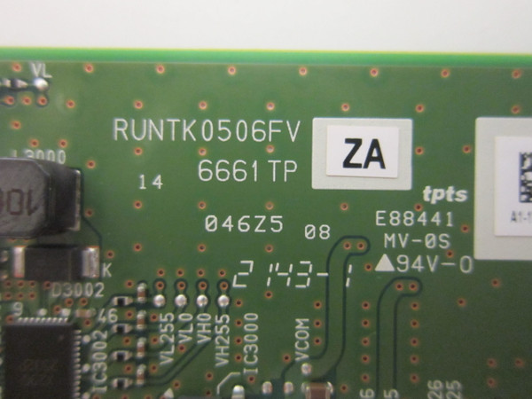 Onn 100071708 T-Con Board RUNTK0506FVZA