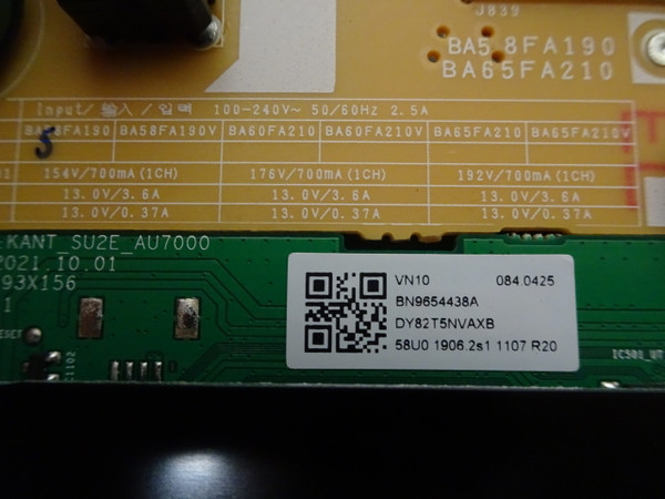 Samsung UN65TU700DFXZA Main Board 65TU700DF-438A