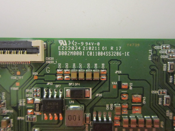 Vizio V555-J01 T-Con Board B002M0001