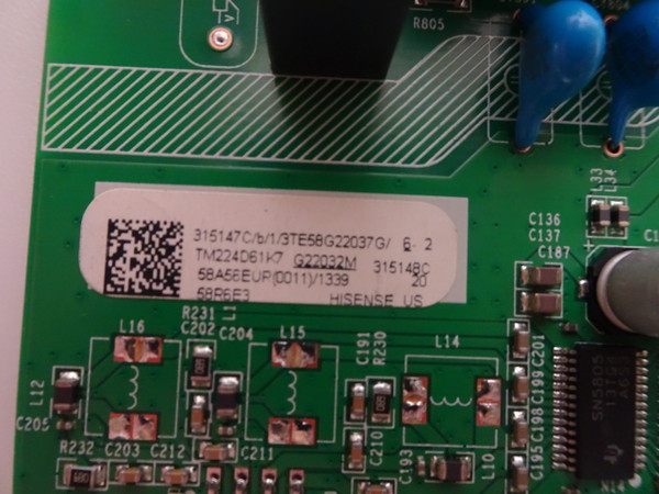 Hisense 58R6E3 Main Board 315147C