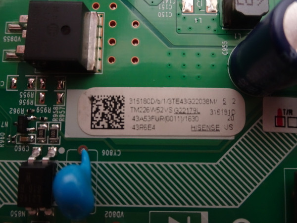 Hisense 43R6E4 Main Board 315180D
