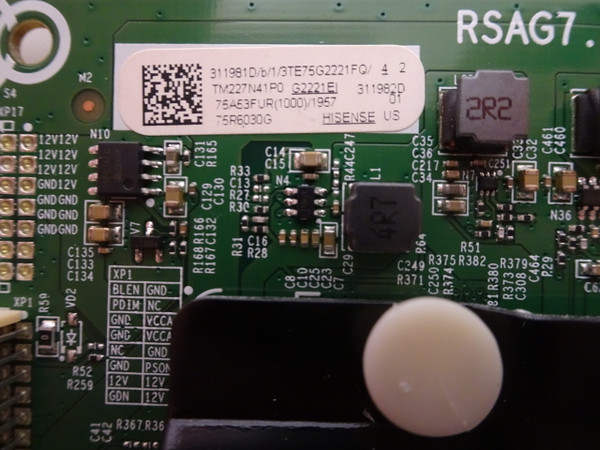 Hisense 75R6030G Main Board 311981D