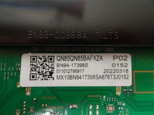 Samsung QN85QN85BAFXZA Main Board BN94-17398S