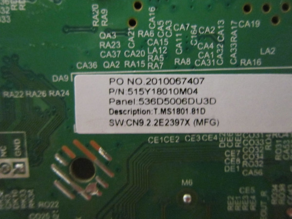 Westinghouse WR50UT4009 Main Board 515Y18010M04-V3