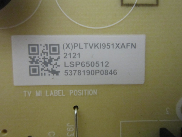 Insignia NS-65F501NA22 Power Board PLTVKI951XAFN
