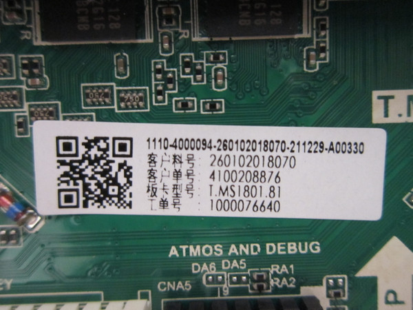 Westinghouse WR43UT4212 Main Board 211229